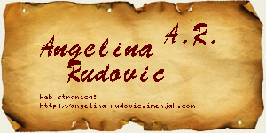 Angelina Rudović vizit kartica